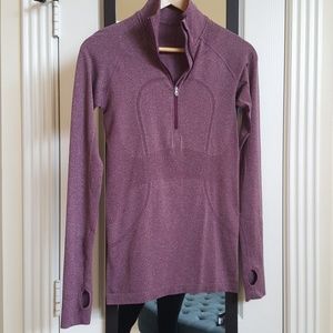 Lululemon 1/2 zip long sleeve top